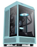 Корпус Thermaltake The Tower 100 Turquoise без БП miniITX 1x120mm 3x140mm 2xUSB3.0 audio bott PSU