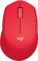 Мышь Logitech M280 красный оптическая 1000dpi беспров. USB 2but (910-004308)