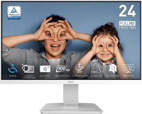 Монитор MSI 23.8" Pro MP2412W белый VA LED 16:9 HDMI M/M матовая 3000:1 250cd 178гр/178гр 1920x1080 100Hz DP FHD 2.9кг