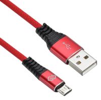 Кабель Digma MICROUSB-1.2M-BRAIDED-R USB (m)-micro USB (m) 1.2м красный