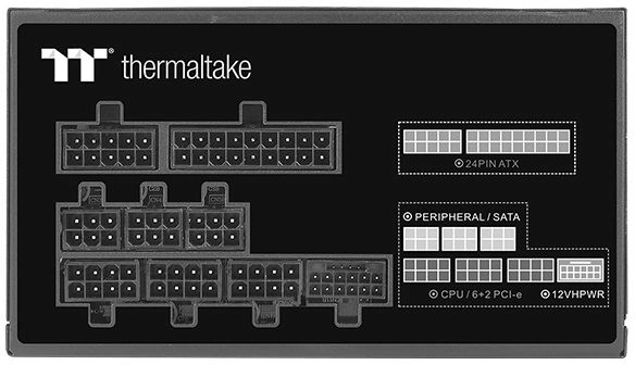 Блок питания Thermaltake ATX 650W Toughpower GF A3 Gen.5 80+ gold (20+4pin) APFC 140mm fan 8xSATA Cab Manag RTL