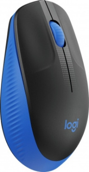 Мышь Logitech M190 черный/синий оптическая 1000dpi беспров. USB 2but (910-005914)