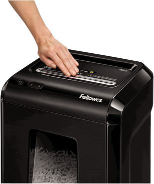 Шредер Fellowes PowerShred 92Cs (секр.P-4) фрагменты 18лист. 25лтр. скрепки скобы пл.карты CD