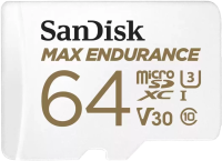 Флеш карта microSDXC 64GB Sandisk SDSQQVR-064G-GN6IA Max Endurance + adapter