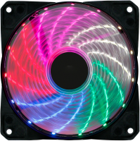 Вентилятор Оклик OG-CF120RGB2-BK RGB 120x120x25mm черный 3-pin 4-pin (Molex)23dB 115gr Ret