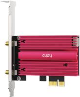 Сетевой адаптер Wi-Fi + Bluetooth Cudy WE4000 АХ5400 PCI Express (ант.внеш.съем) 1ант.