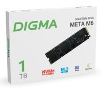 Накопитель SSD Digma PCI-E 4.0 x4 1Tb DGSM4001TM63T Meta M6 M.2 2280