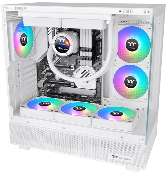 Вентилятор для корпуса Thermaltake CT140 EX Sync Reverse ARGB 140х140x25 белый 4-pin 32.8дБ (упак.:3шт) (CL-F195-PL14SW-A) Ret