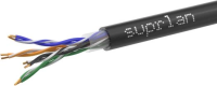 Кабель информационный Suprlan Premium 01-0311-2 кат.5E U/UTP 4X2X0.51AWG PE внешний 305м черный