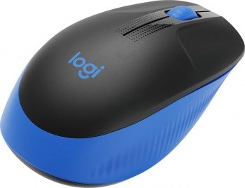 Мышь Logitech M190 черный/синий оптическая 1000dpi беспров. USB 2but (910-005914)