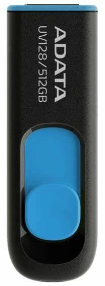 Флеш Диск A-Data 512GB DashDrive UV128 AUV128-512G-RBE USB3.0 черный/синий