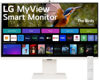 Монитор LG 31.5" 32SR85U-W белый IPS LED 16:9 HDMI M/M Cam матовая HAS 400cd 178гр/178гр 3840x2160 60Hz UHD USB 7.7кг