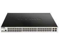 Коммутатор D-Link DGS-1210-52MPP/ME/B 48G 4SFP 48PoE 740W управляемый