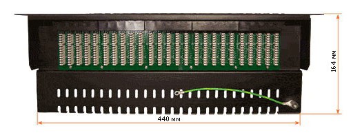 Патч-панель Lanmaster TWT-PP50TEL45 19" 1U 50xRJ45 UTP