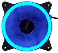 Вентилятор для корпуса Aerocool Rev LED 120х120 черный 3-pin 15дБ (REV BLUE 120) Ret