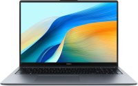 Ноутбук Huawei MateBook D 16 MCLG-X Core i5 13420H 16Gb SSD512Gb Intel UHD Graphics 16" IPS (1920x1200) noOS grey space WiFi BT Cam (53013YDL)