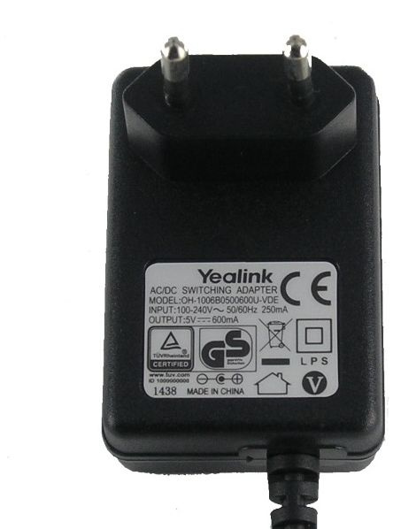Блок питания Yealink 5VDC.600MA