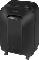 Шредер Fellowes PowerShred LX201 черный (секр.P-5) перекрестный 12лист. 22лтр. скрепки скобы пл.карты