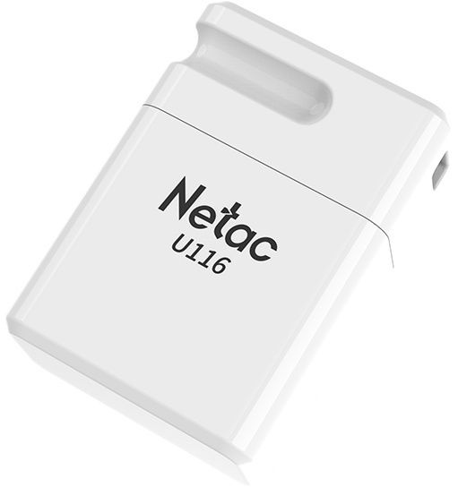 Флеш Диск Netac 64Gb U116 NT03U116N-064G-30WH USB3.0 белый