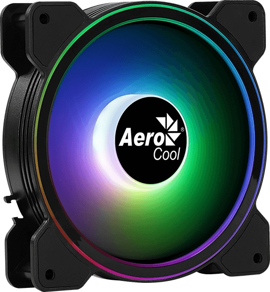 Вентилятор для корпуса Aerocool Saturn 12F ARGB 120х120x25 черный 6-pin 19.6дБ (SATURN 12F ARGB) Ret