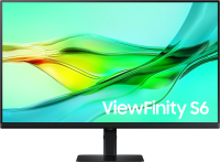 Монитор Samsung 32" ViewFinity S6 S32D604UAIXCI черный IPS LED 5ms 16:9 HDMI матовая HAS Piv 1000:1 350cd 178гр/178гр 2560x1440 100Hz DP Quad 2K (1440p) USB 7.2кг