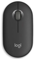 Мышь Logitech Pebble 2 M350S графитовый оптическая (4000dpi) silent беспроводная BT USB для ноутбука (2but)