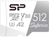 Флеш карта microSDXC 512Gb Class10 Silicon Power SP512GBSTXDA2V20SP Superior + adapter