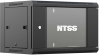 Шкаф коммутационный NTSS (NTSS-W9U6060GS-BL) настенный 9U 570x600мм пер.дв.стекл 60кг черный 22кг