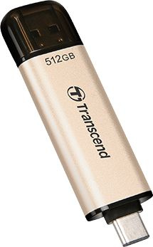 Флеш Диск Transcend 512Gb Jetflash 930С TS512GJF930C USB3.0 золотистый/черный