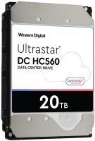 Жесткий диск WD SATA-III 20TB 0F38765 WUH722020BLE604 Ultrastar DC HC560 512E (7200rpm) 512Mb 3.5"