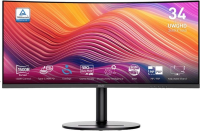 Монитор MSI 34" Modern MD342CQP черный VA LED 21:9 HDMI M/M матовая HAS Piv 3500:1 300cd 178гр/178гр 3440x1440 120Hz DP UW USB 8.05кг