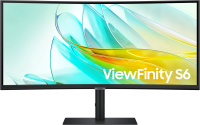 Монитор Samsung 34" ViewFinity S6 S34C650UAIXCI черный VA LED 5ms 21:9 M/M полуматовая 350cd 178гр/178гр 3440x1440 100Hz DP Ultra WQHD USB 8кг