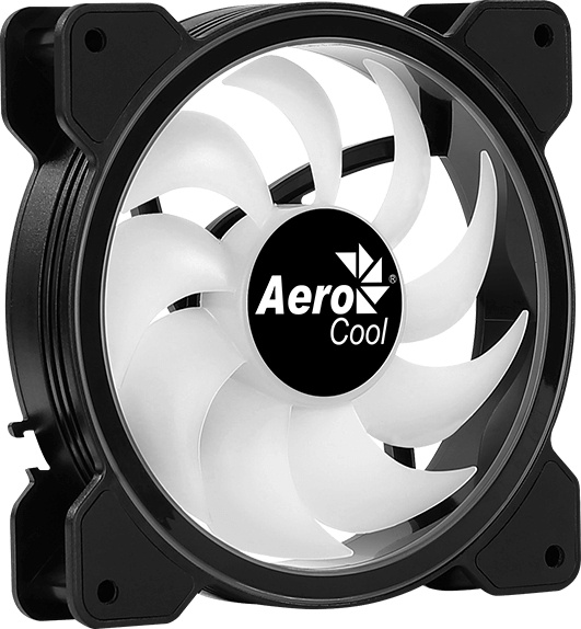 Вентилятор для корпуса Aerocool Saturn 12F ARGB 120х120x25 черный 6-pin 19.6дБ (SATURN 12F ARGB) Ret