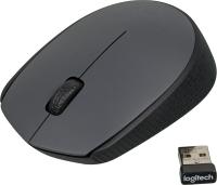 Мышь Logitech M170 серый/черный оптическая 1000dpi беспров. USB для ноутбука 2but (910-004646)