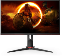 Монитор AOC 27" Q27G2U черный/красный VA LED 1ms 16:9 HDMI матовая HAS Piv 250cd 178гр/178гр 2560x1440 144Hz DP 2K USB 5.2кг