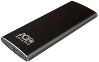 Внешний корпус SSD AgeStar 3UBNF2C SATA III USB 3.1 USB3.1 алюминий черный M2 2280 B-key