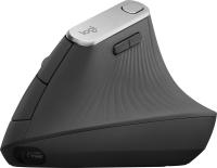 Мышь Logitech MX Vertical черный/серебристый оптическая 4000dpi беспров. BT/Radio USB 4but (910-005449)