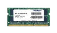 Память DDR3 8Gb 1600MHz Patriot PSD38G16002S RTL PC3-12800 CL11 SO-DIMM 204-pin 1.5В dual rank Ret