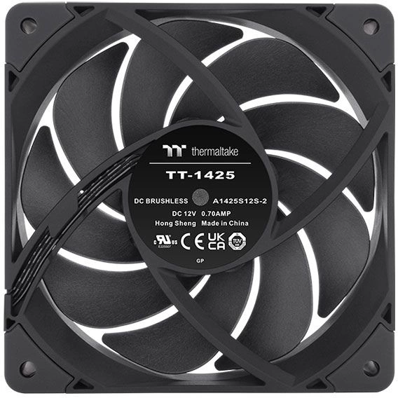 Вентилятор для корпуса Thermaltake TOUGHFAN 14 Pro 140х140x25 черный 4-pin 31.6дБ (CL-F140-PL14BL-A) Ret