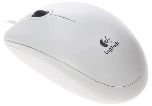 Мышь Logitech B100 белый оптическая (1000dpi) USB (2but)