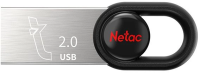 Флеш Диск Netac 32Gb UM2 NT03UM2N-032G-20BK USB2.0 серебристый/черный