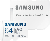 Флеш карта microSDXC 64GB Samsung MB-MC64SA EVO Plus + adapter