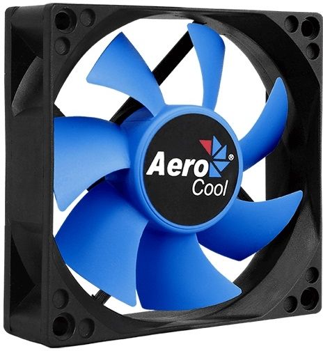 Вентилятор для корпуса Aerocool Motion 8 Plus 80х80x25 черный 3-pin 4-pin (Molex) 25дБ (MOTION 8 PLUS 80) Ret