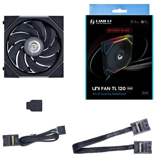 Вентилятор для корпуса Lian-Li Uni Fan TL 120 Reverse ARGB 120х120x28 черный 7-pin 33дБ (G99.12RTL1B.00) Ret