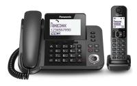 Р/Телефон Dect Panasonic KX-TGF320RUM черный металлик автооветчик АОН