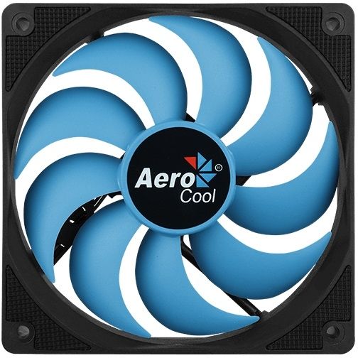 Вентилятор для корпуса Aerocool Motion 12 plus 120х120x25 черный 3-pin 4-pin (Molex) 22дБ Ret