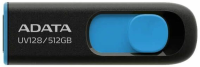 Флеш Диск A-Data 512GB DashDrive UV128 AUV128-512G-RBE USB3.0 черный/синий