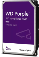 Жесткий диск WD SATA-III 6TB WD63PURZ Surveillance Purple (5640rpm) 256Mb 3.5"