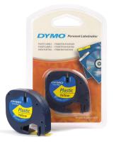 Картридж ленточный Dymo LT S0721620 черный/желтый для Dymo