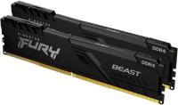 Память DDR4 2x16Gb 3600MHz Kingston KF436C18BBK2/32 Fury Beast Black RTL Gaming PC4-28800 CL18 DIMM 288-pin 1.35В single rank с радиатором Ret